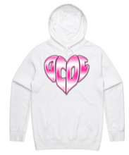 Load image into Gallery viewer, Neon Hearts Hoodie (XL)